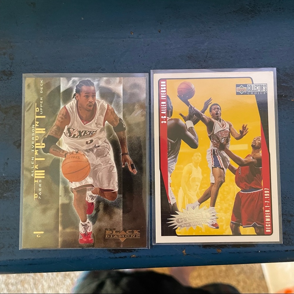 Allen Iverson 2 card upperdeck bundle